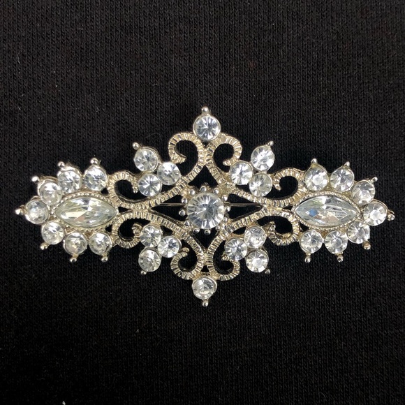 Rhinestone brooch - Picture 3 of 6